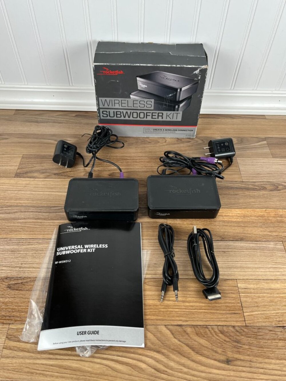 Rocketfish Wireless Subwoofer Sender/Receiver Kit Complete RF-WSW312 W/ Box - Picture 5 of 16